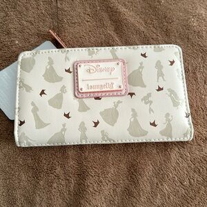 Loungefly Disney Ultimate Princess Silhouette All Over Print Flap Wallet